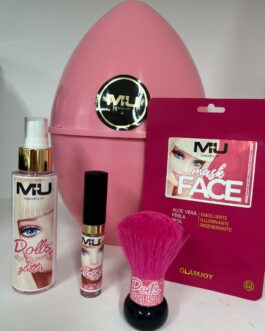 UOVA MU MAKE UP BARBIE💕 •ACQUA PROFUMATA GLITTER 100ML •LIP GLOSS •PENNELLO DOLLS •MASK VISO  MU MAKE UP