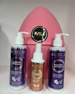 UOVA MU MAKE UP HAIR🐣 •SHAMPOO CAPELLI ANTIGIALLO 200ML •MASCHERA CAPELLI ANTIGIALLO 200MI •SPRAY PRE PIASTRA LUCIDANTE 100ML  MU MAKE UP