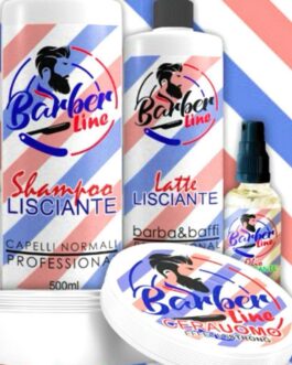 KIT X UOMO 4pz  SHAMPOO LISCIANTE LATTE LISCIABTE CERA X CAPELLI OLIO DISTRICANTE  MU MAKE UP