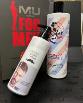Kit uomo🧡 idea regalo🎁🎄  Latte lisciante 200 ml+ Shampoo 500 ml + box regalo  MU MAKE UP