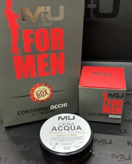 Kit uomo🧡 idea regalo🎁🎄  Crema uomo viso e collo 50 ml Cera effetto strong box regalo  MU MAKE UP