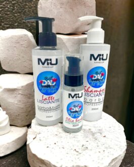 Kit LINEA BARBA SHAMPOO BARBA 200ML +LATTE LISCIANTE BARBA&BAFFI 2OOML+OLIO DISTRICANTE BARBA 30ML   MU MAKE UP