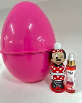 KIT UOVO MINNIE BAGNODOCCIA 400Ml 2d ACQUA PROFUMATA 100Ml  MU MAKE UP