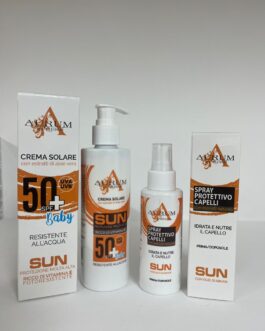 COMBO MARE SOLE PISCINA☀️🌊🏝️ •PROTEZIONE SOLARE 50+BABY 200ML •DOSOLE IDRATANTE CON ESTRATTO DI ALOE VERA 200ML  MU MAKE UP