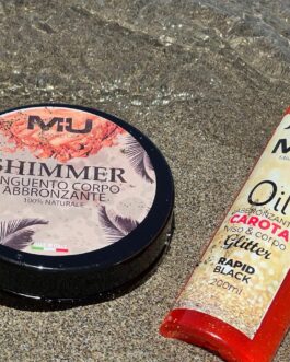 Kit UNGUENTO SHIMMER + OLIO CORPO GLITTER   MU MAKE UP