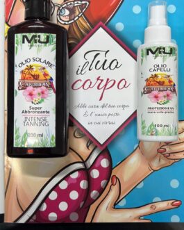 OLIO SOLARE 200Ml + OLIO CAPELLI 100Ml  MU MAKE UP