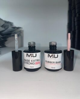 •BASE EXTRA STRONG 15ml • oppure RUBBER BASE PINK MAGIC 15ml  MU MAKE UP