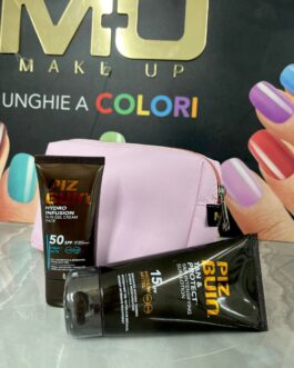TRIS MARE☀️ 🔺BORSELLO 🔺PROTEZIONE E ABBRONZANTE 15SPF 150 ML 🔺PROTEZIONE VISO 50SPF 50 ML  MU MAKE UP