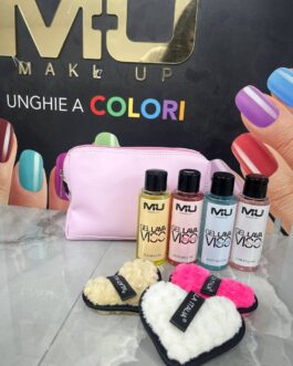 BORSELLO+GEL LAVAVISO A SCELTA+SPUGNETTA A SCELTA  MU MAKE UP