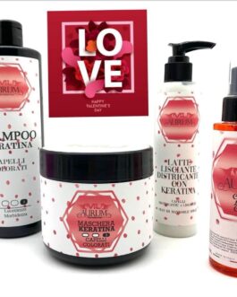 KIT CAPELLI SHAMPOO 500ML MASCHERA 500ML LATTE LISCIANTE 200ML OLIO CAPELLI 30ML  MU MAKE UP