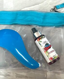 KIT MARE☀️ POCHETTE + SPRAY CAPELLI + SPAZZOLA  MU MAKE UP