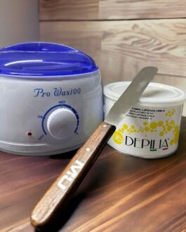 KIT DEPILAZIONE  SCALDACERA + CERA + SPATOLA  MU MAKE UP