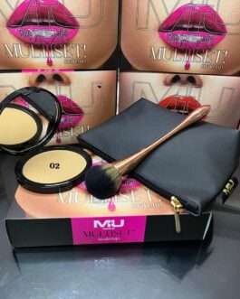 KIT  TERRA  + PENNELLO + POCHETTE (la pochette in foto è terminata, è possibile scegliere tra le bag colorate) MU MAKE UP