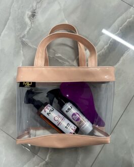 BORSA TRASPARENTE +OLIO ABBRONZANTE BERGAMOTTO 200ML+LATTE SPRAY LISCIANTE 100ML+SPAZZOLA SCIOGLINODI