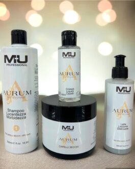 Kit 4 pezzi Olio capelli 100 Ml+Maschera 500 Ml +Lisciante capelli 200 Ml+Shampoo 500 Ml MU MAKE UP