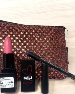 Rossetti Mercedes + Matita labbra waterproof + borsello Mu make up