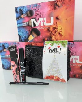 Kit borsello🎄🎅🏻  Borsello+ fascia natalizia con mascara Nina Moric e matita nera 03  Mu make up