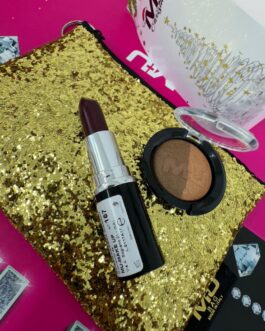 SET NATALE🎄🎁  Borsello oro+rossetto diamant +ombretto double color  +fascia natale omaggio