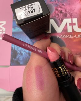 Rossetto satin + matita mumakeup