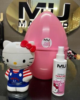 KIT UOVO Bagnoschiuma hello kitty 400ml + acqua profumata 150ml   uovo piccolo omaggio