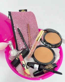 Kit uovo  pochette  illuminante in polvere Rossetto push-up Mascara orgasmo Lip extreme Matita occhi matita labbra  terra Nina  mumakeup